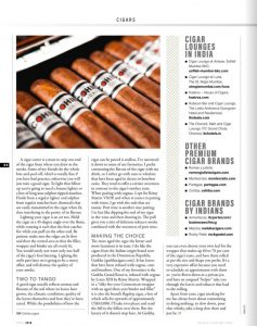 Business Traveller -3rd Anniversary - Authored Article - Cigar - April issue 2018 - 04