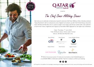 The Omar Allibhoy Dinner at JW Marriott Mumbai _ 7th June 2018