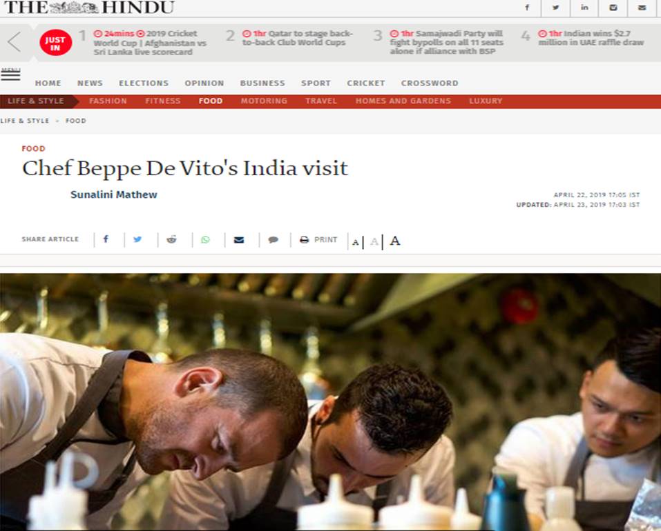 Beppe de Vito - The Hindu
